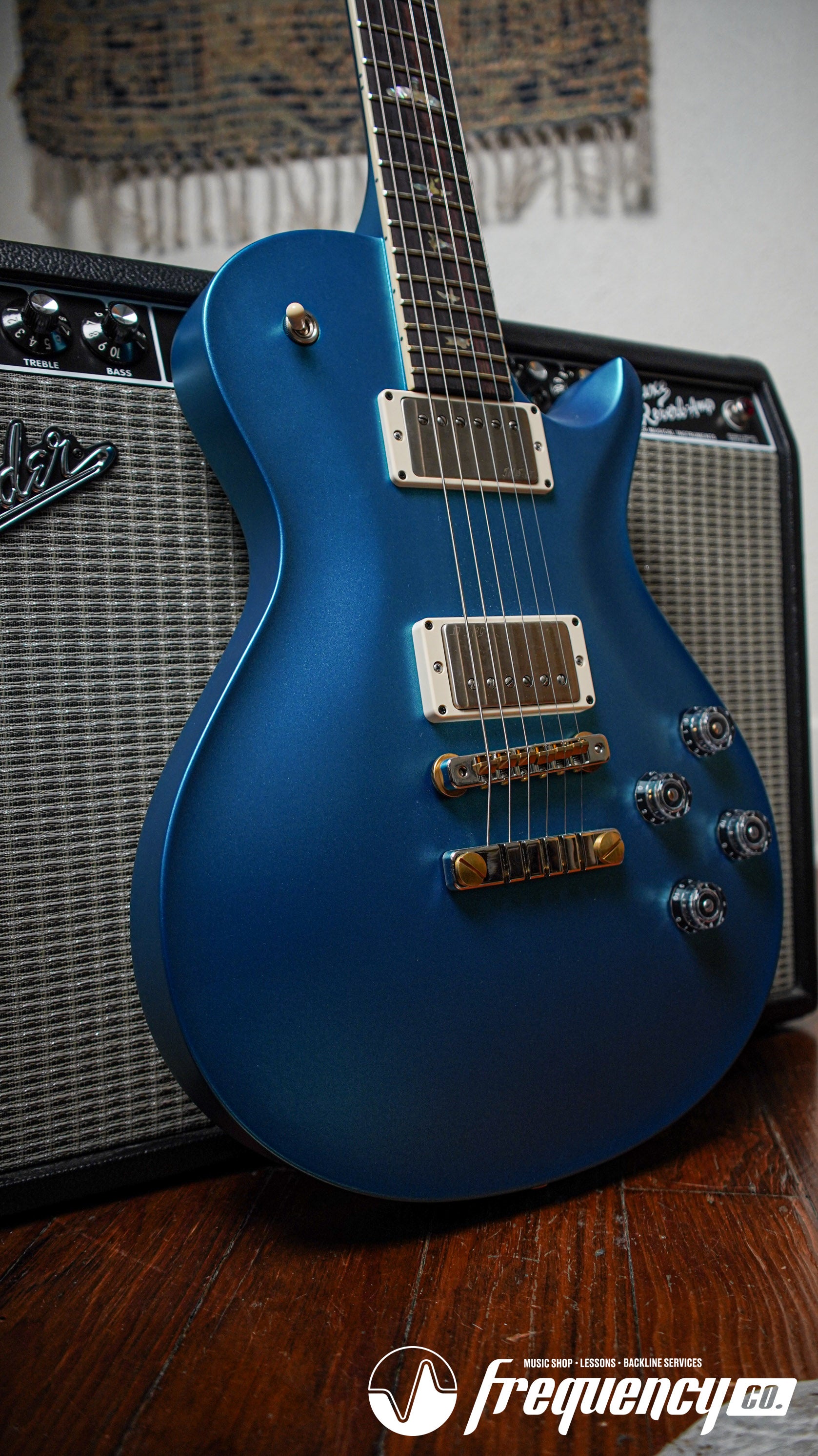 PRS McCarty 594 Singlecut Electric Guitar Royal Blue Metallic Satin - 2023