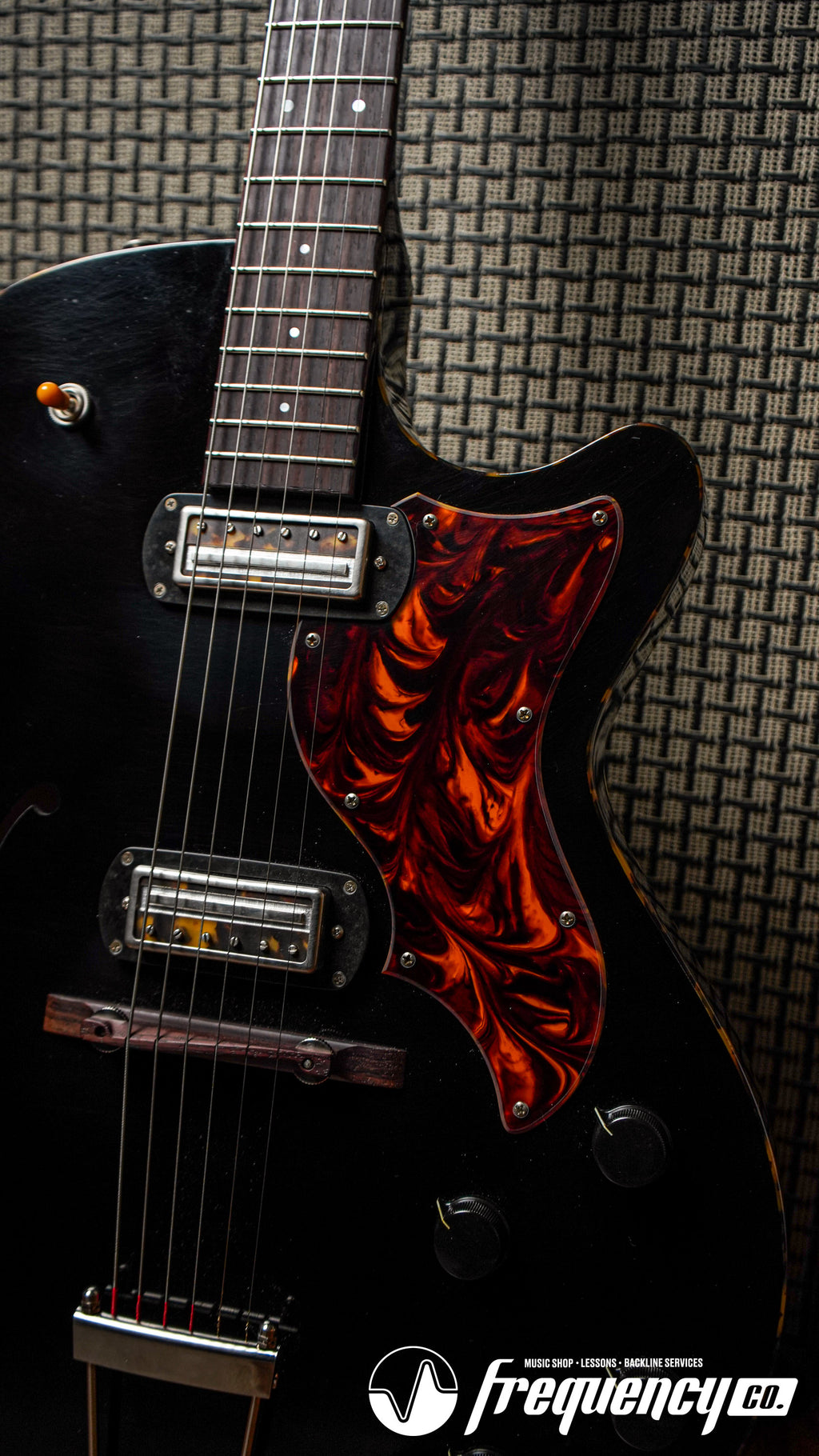 Collings Ladybird Fully Hollow Electric Guitar in Antiqued Jet Black - 2025