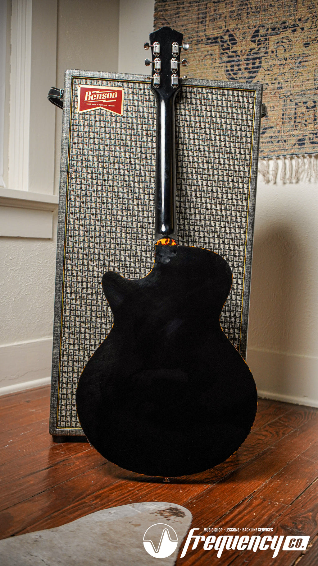 Collings Ladybird Fully Hollow Electric Guitar in Antiqued Jet Black - 2025