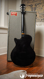 Collings Ladybird Fully Hollow Electric Guitar in Antiqued Jet Black - 2025