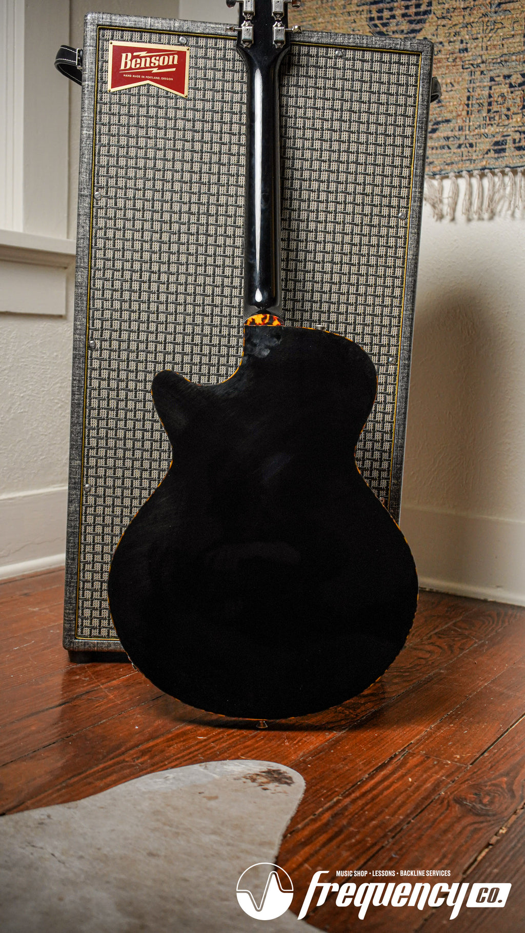 Collings Ladybird Fully Hollow Electric Guitar in Antiqued Jet Black - 2025