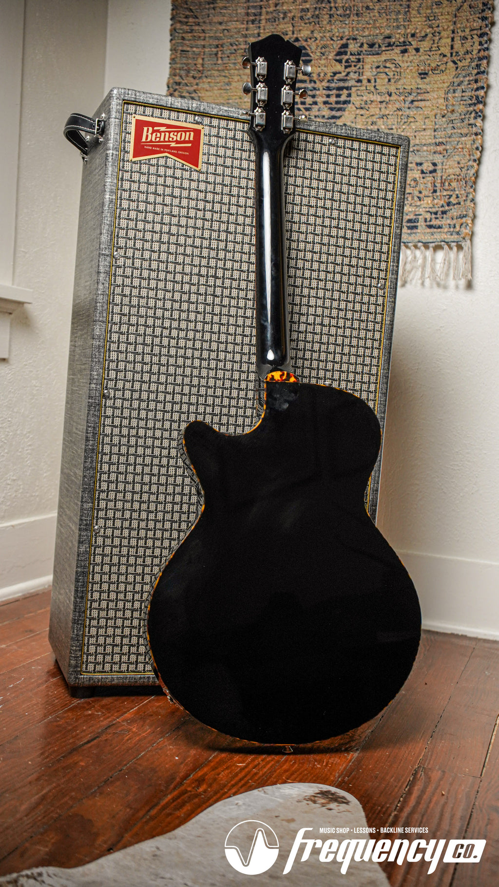 Collings Ladybird Fully Hollow Electric Guitar in Antiqued Jet Black - 2025