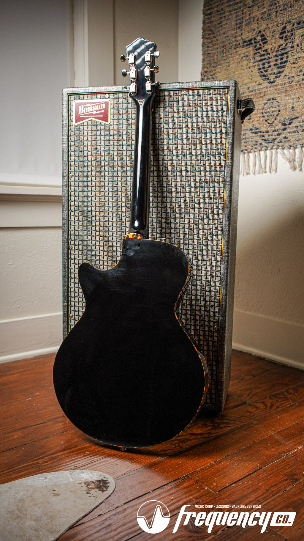 Collings Ladybird Fully Hollow Electric Guitar in Antiqued Jet Black - 2025