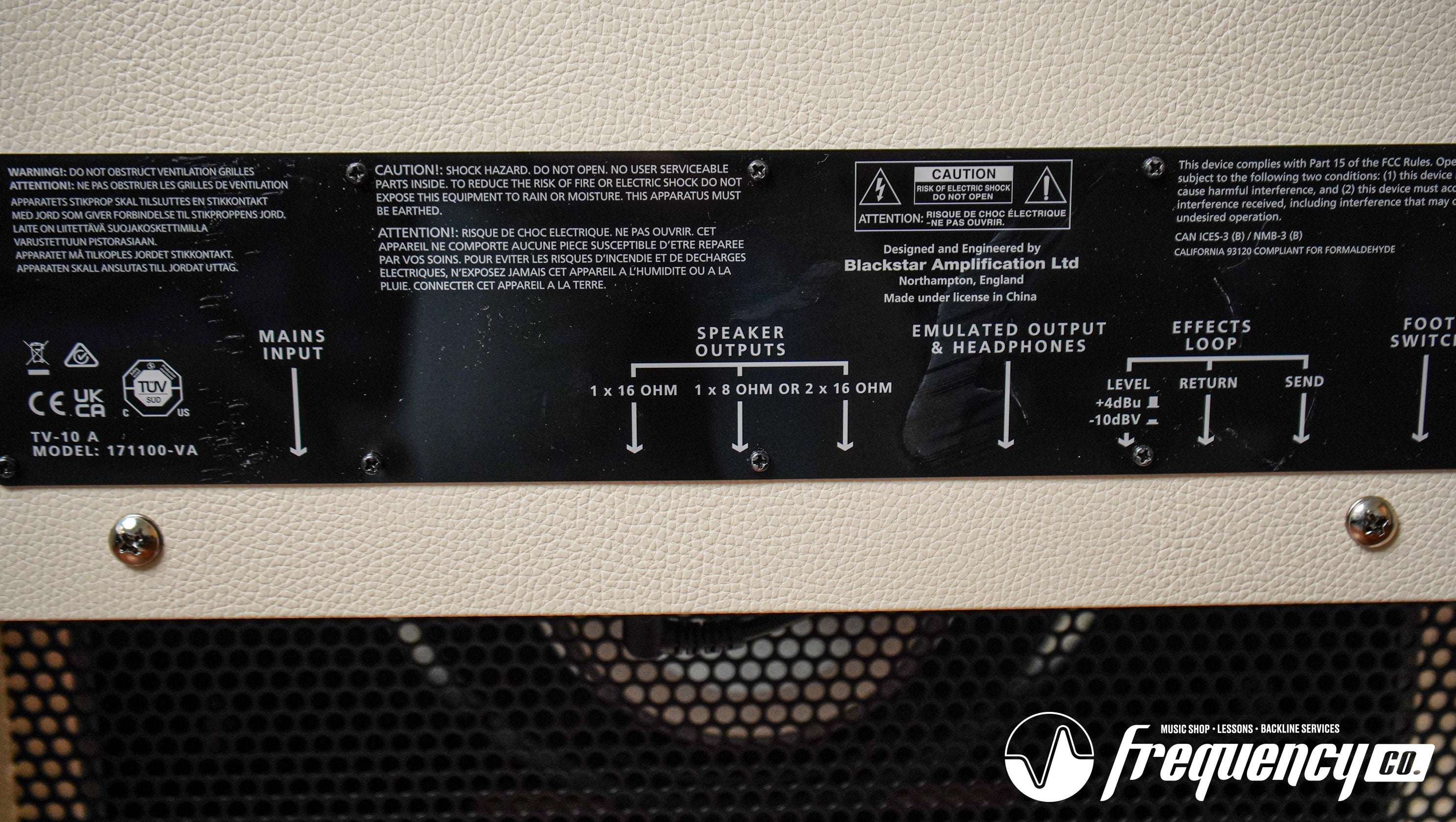 Blackstar TV-10A 10W 1x12 Tube Combo Guitar Amp Cream