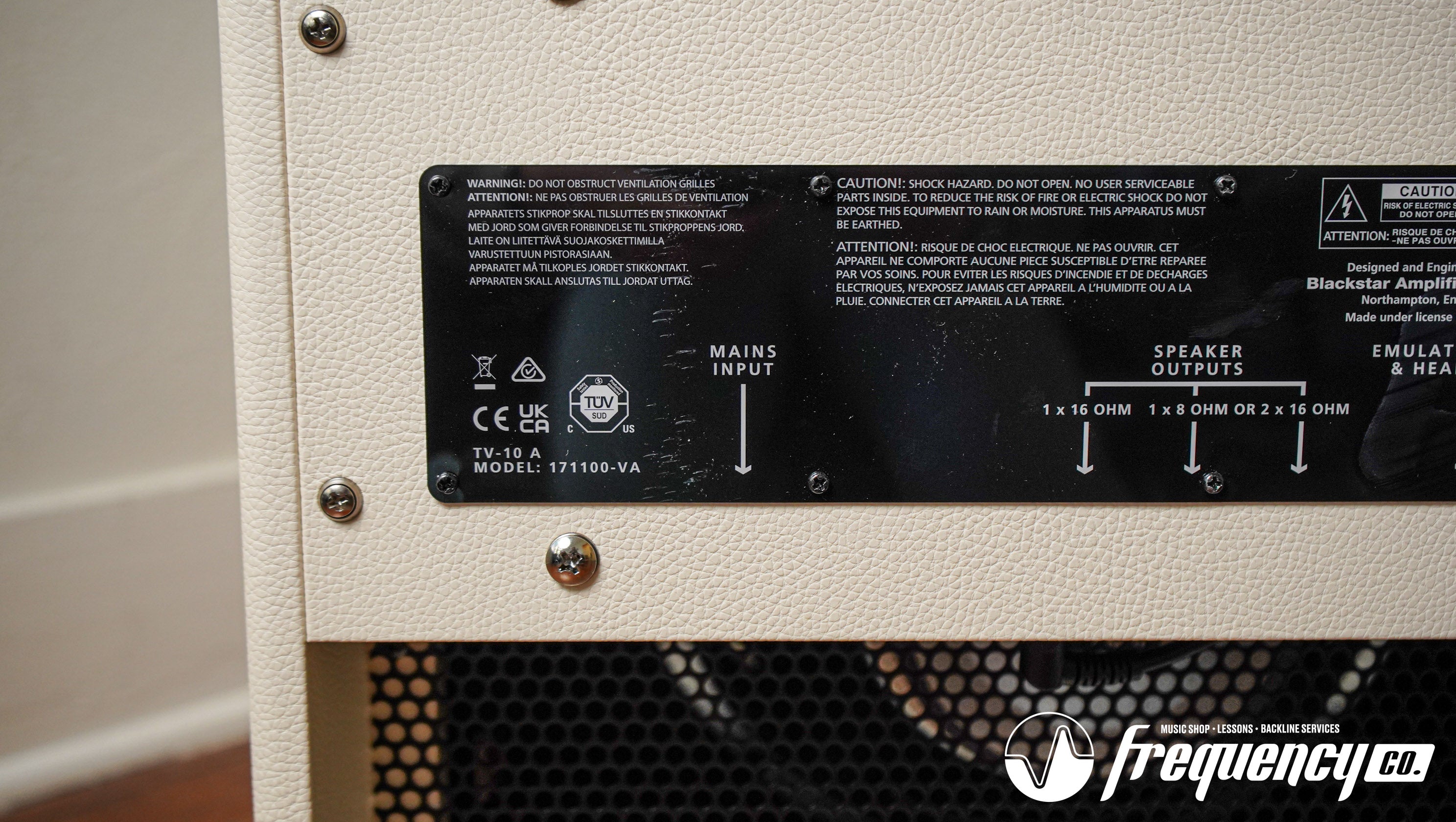 Blackstar TV-10A 10W 1x12 Tube Combo Guitar Amp Cream