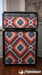 Amplified Nation Overdrive Reverb 50 Watt Guitar Amplifier and Matching Cabinet in Black Suede and Aztec - 2024