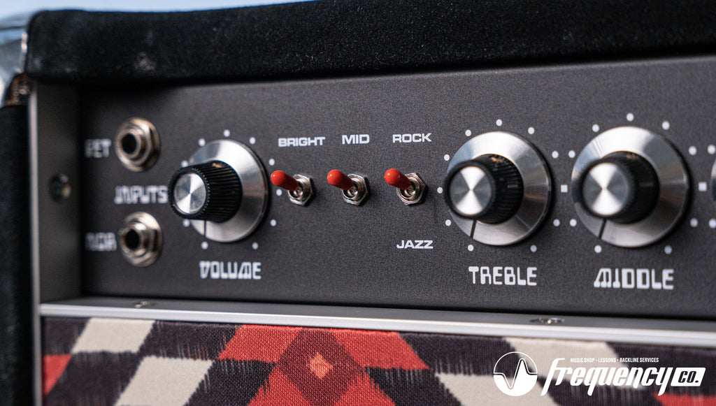 Amplified Nation Overdrive Reverb 50 Watt Guitar Amplifier and Matching Cabinet in Black Suede and Aztec - 2024