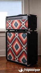 Amplified Nation Overdrive Reverb 50 Watt Guitar Amplifier and Matching Cabinet in Black Suede and Aztec - 2024