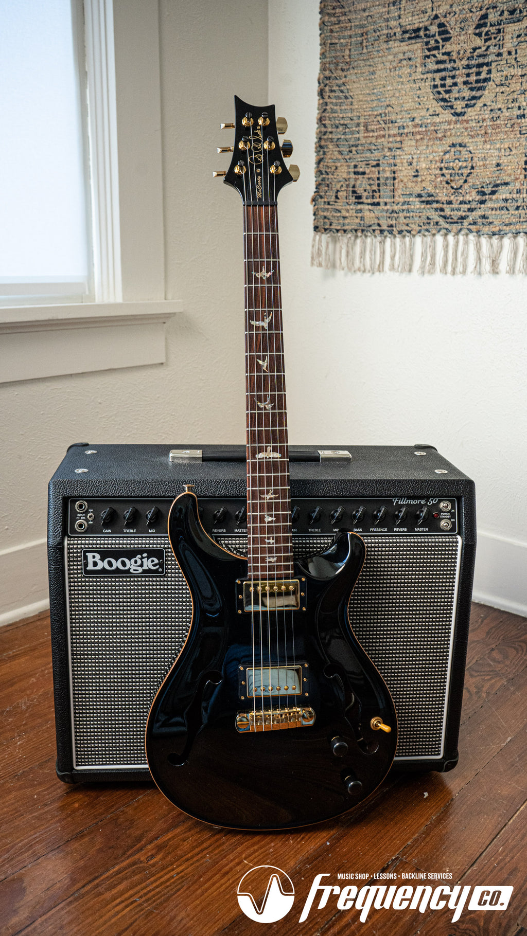 PRS McCarty I Hollowbody Spruce Top in Black with upgraded Ron Ellis Pickups - 2004