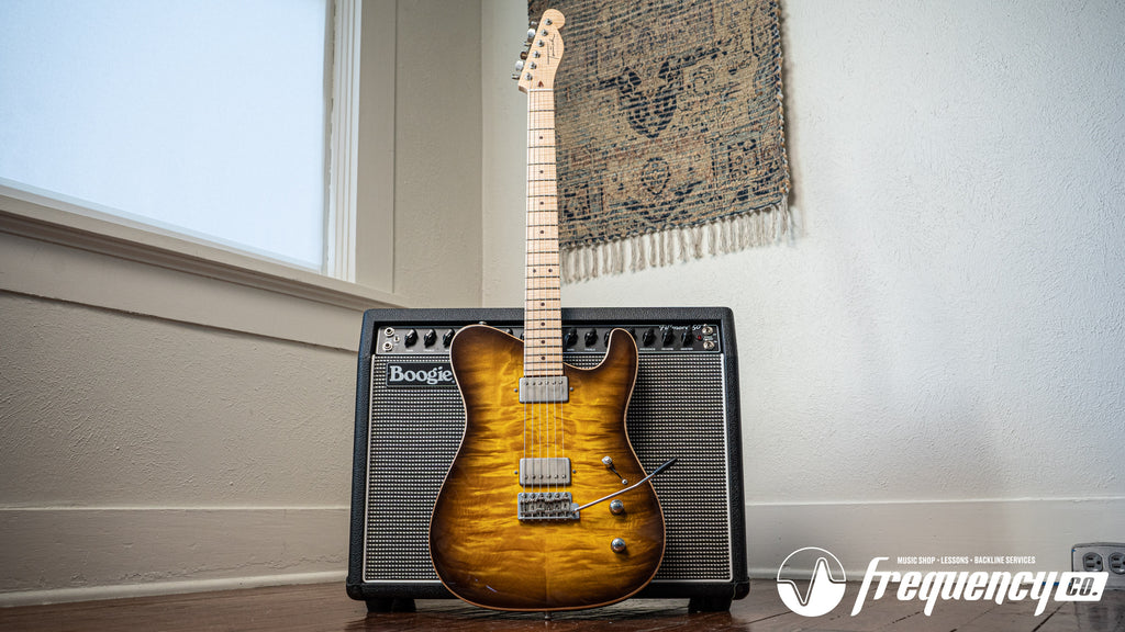Tausch 665 Raw Deluxe NAMM Sample in 2 Tone Lemon Dark Brown Burst- 2017