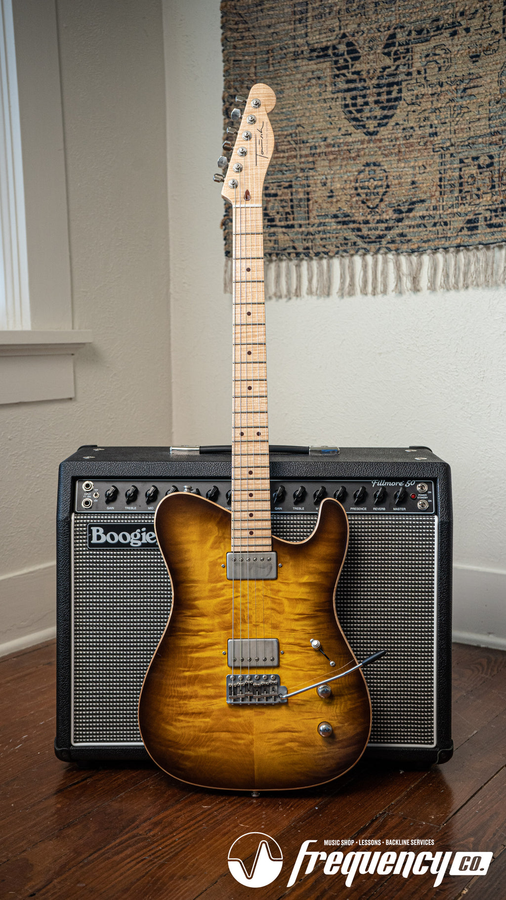 Tausch 665 Raw Deluxe NAMM Sample in 2 Tone Lemon Dark Brown Burst- 2017