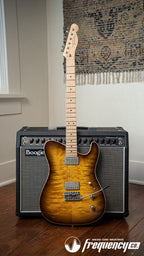 Tausch 665 Raw Deluxe NAMM Sample in 2 Tone Lemon Dark Brown Burst- 2017