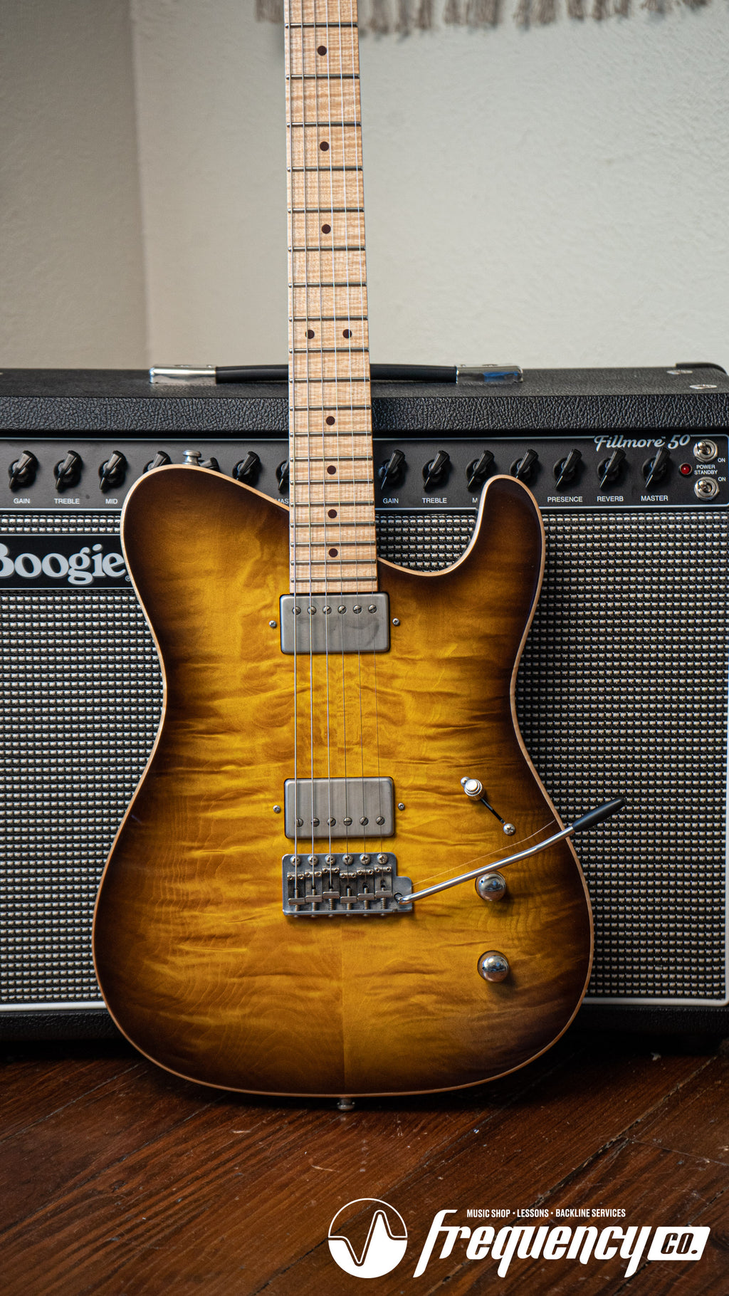 Tausch 665 Raw Deluxe NAMM Sample in 2 Tone Lemon Dark Brown Burst- 2017