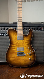 Tausch 665 Raw Deluxe NAMM Sample in 2 Tone Lemon Dark Brown Burst- 2017