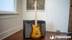 Tausch 665 Raw Deluxe NAMM Sample in 2 Tone Lemon Dark Brown Burst- 2017