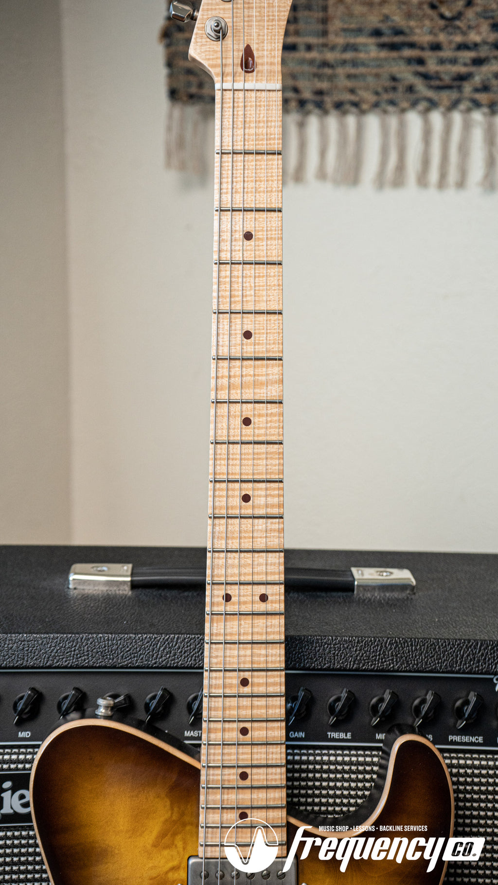 Tausch 665 Raw Deluxe NAMM Sample in 2 Tone Lemon Dark Brown Burst- 2017