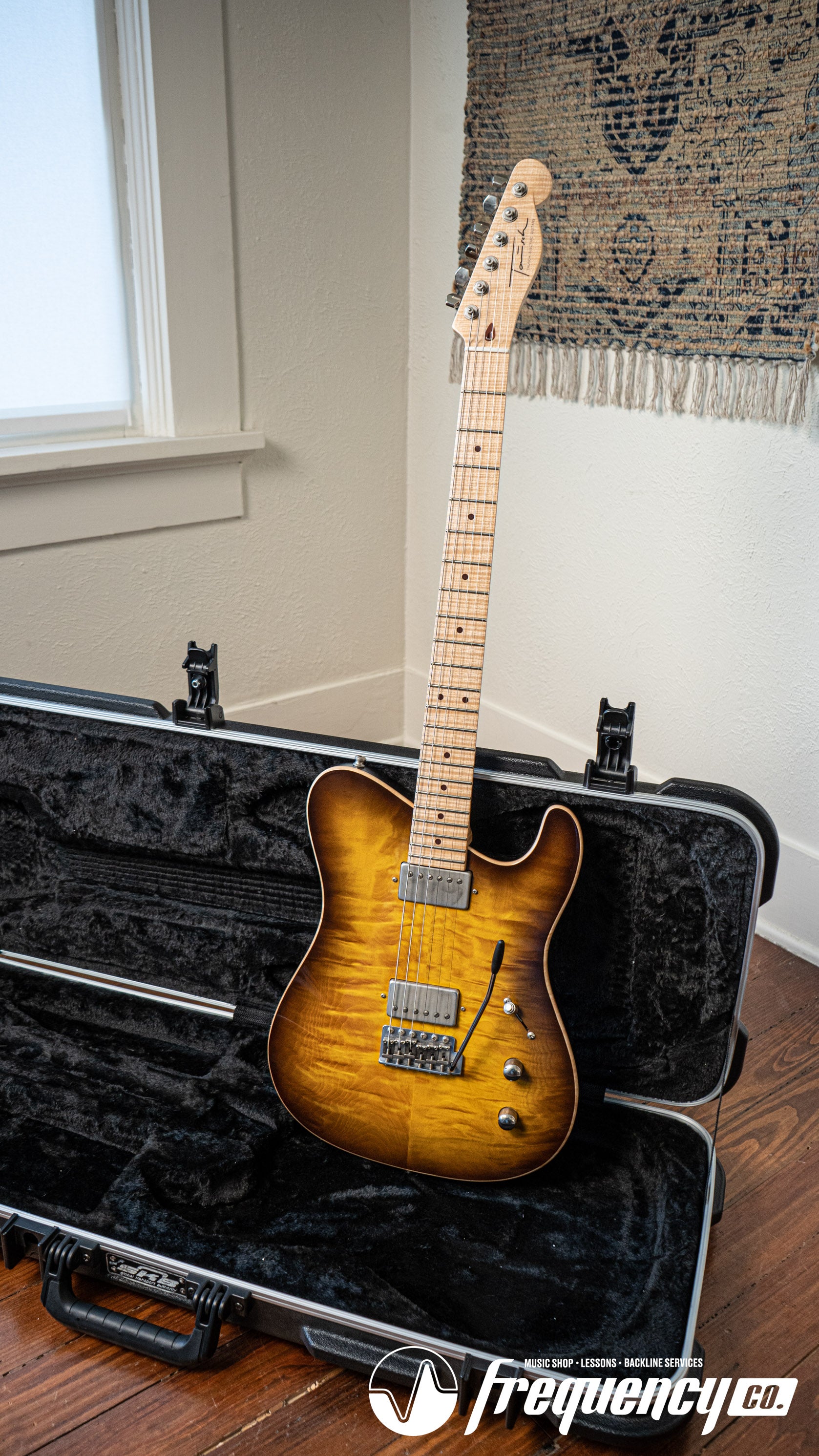 Tausch 665 Raw Deluxe NAMM Sample in 2 Tone Lemon Dark Brown Burst- 2017