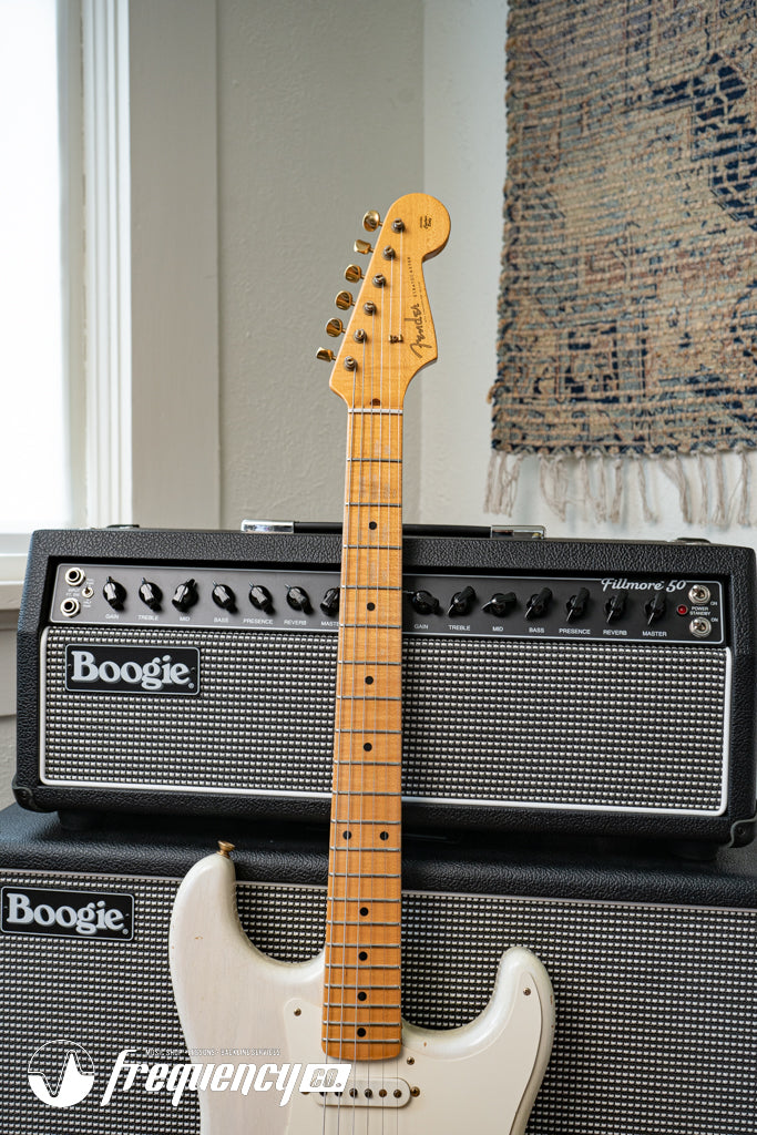 Fender Custom Shop Limited Edition 1956 Stratocaster in White Blonde with a AA Flamed Maple Neck - 2011