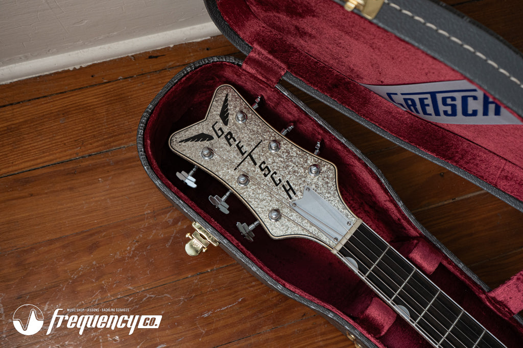 Gretsch USA Custom Shop G6134CS Penguin Relic Masterbuilt by Chad Henrichsen - Silver Sparkle (738)