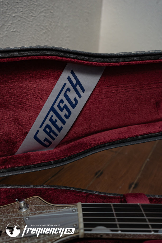 Gretsch USA Custom Shop G6134CS Penguin Relic Masterbuilt by Chad Henrichsen - Silver Sparkle (738)