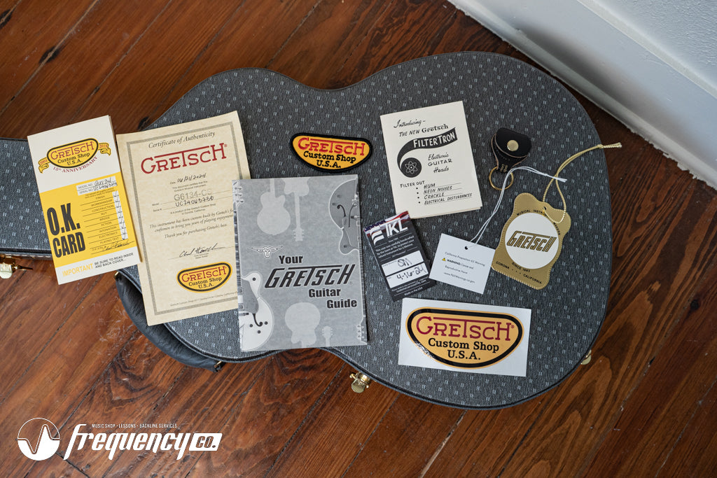 Gretsch USA Custom Shop G6134CS Penguin Relic Masterbuilt by Chad Henrichsen - Silver Sparkle (738)