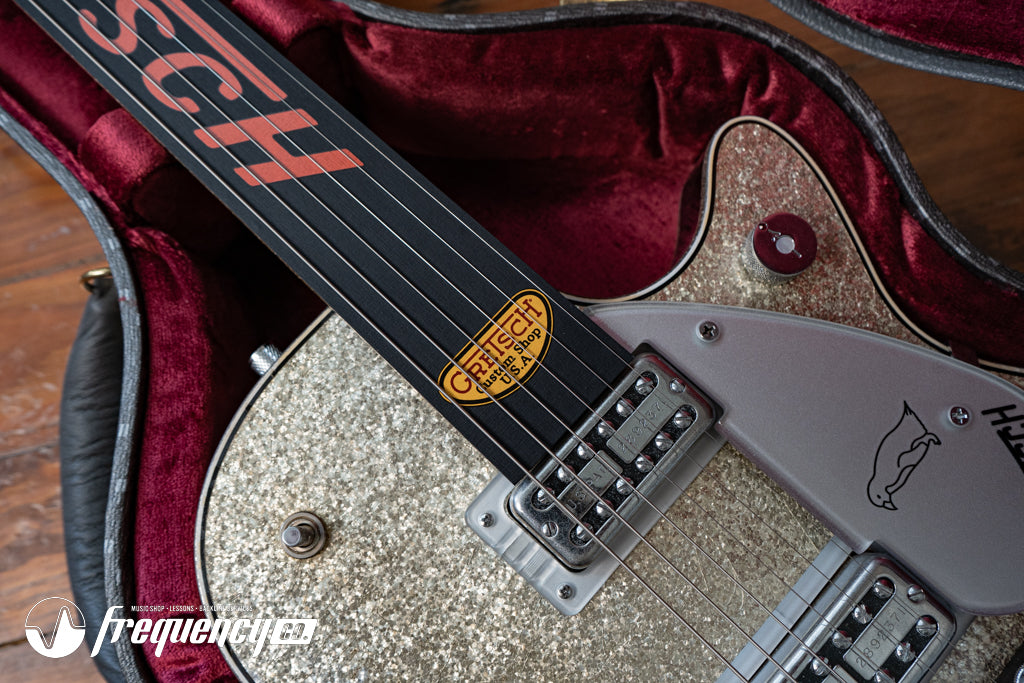 Gretsch USA Custom Shop G6134CS Penguin Relic Masterbuilt by Chad Henrichsen - Silver Sparkle (738)