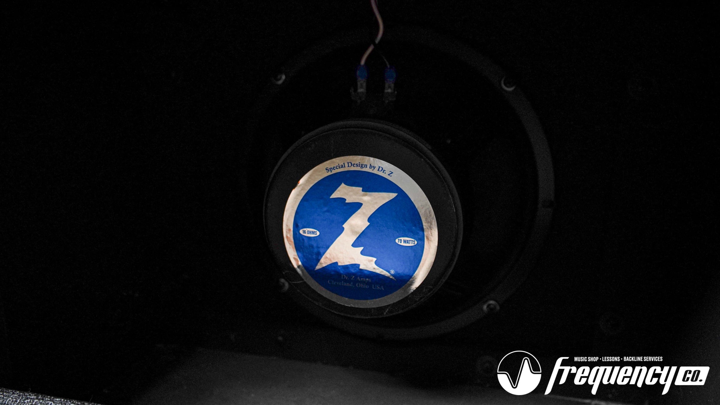 Dr. Z 1x12 16ohm Open Back Cab with a Dr. Z Blue Back Speaker