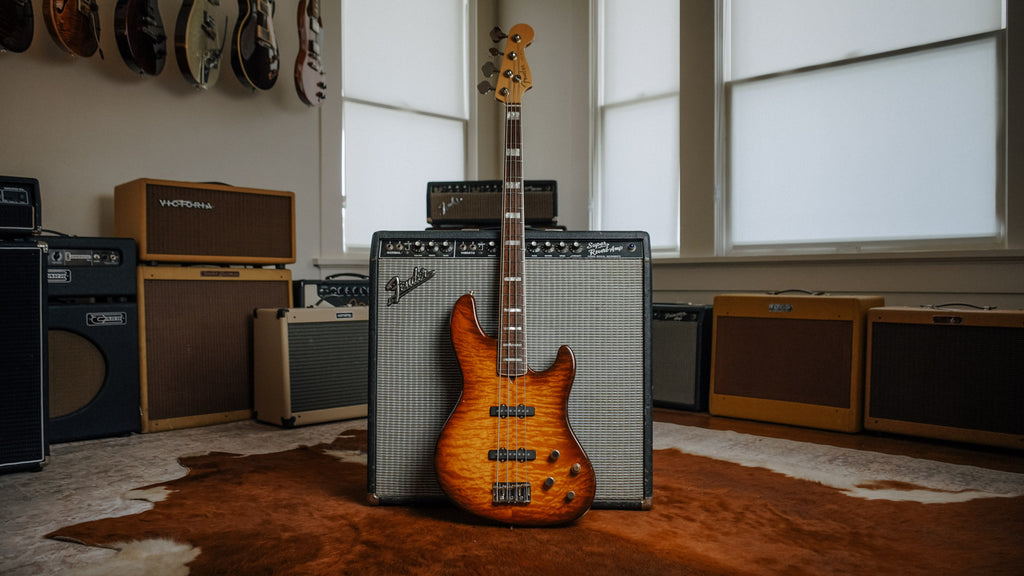 Fender American Deluxe Jazz Bass Quilted Maple Top - 2004