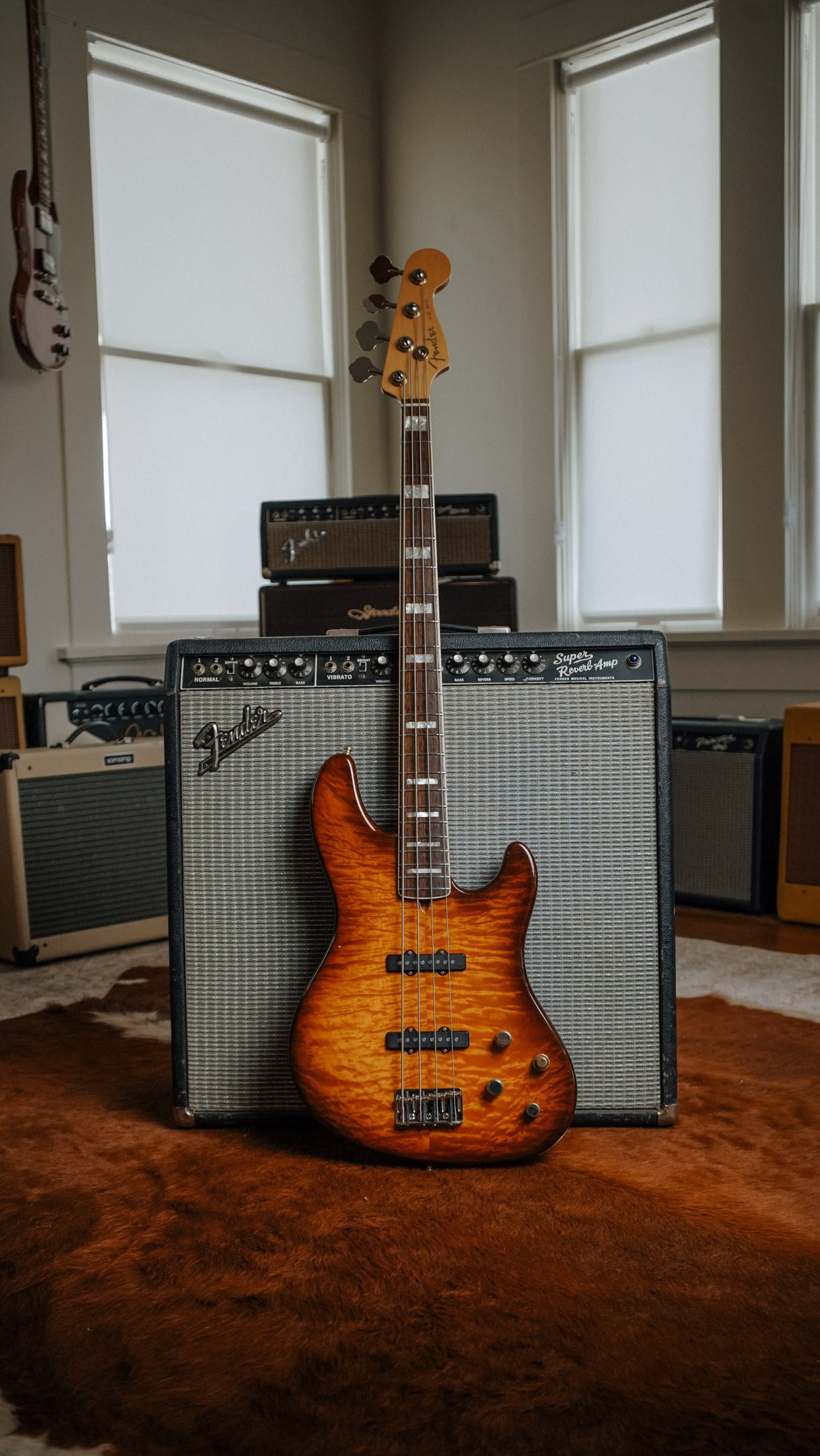 Fender American Deluxe Jazz Bass Quilted Maple Top - 2004