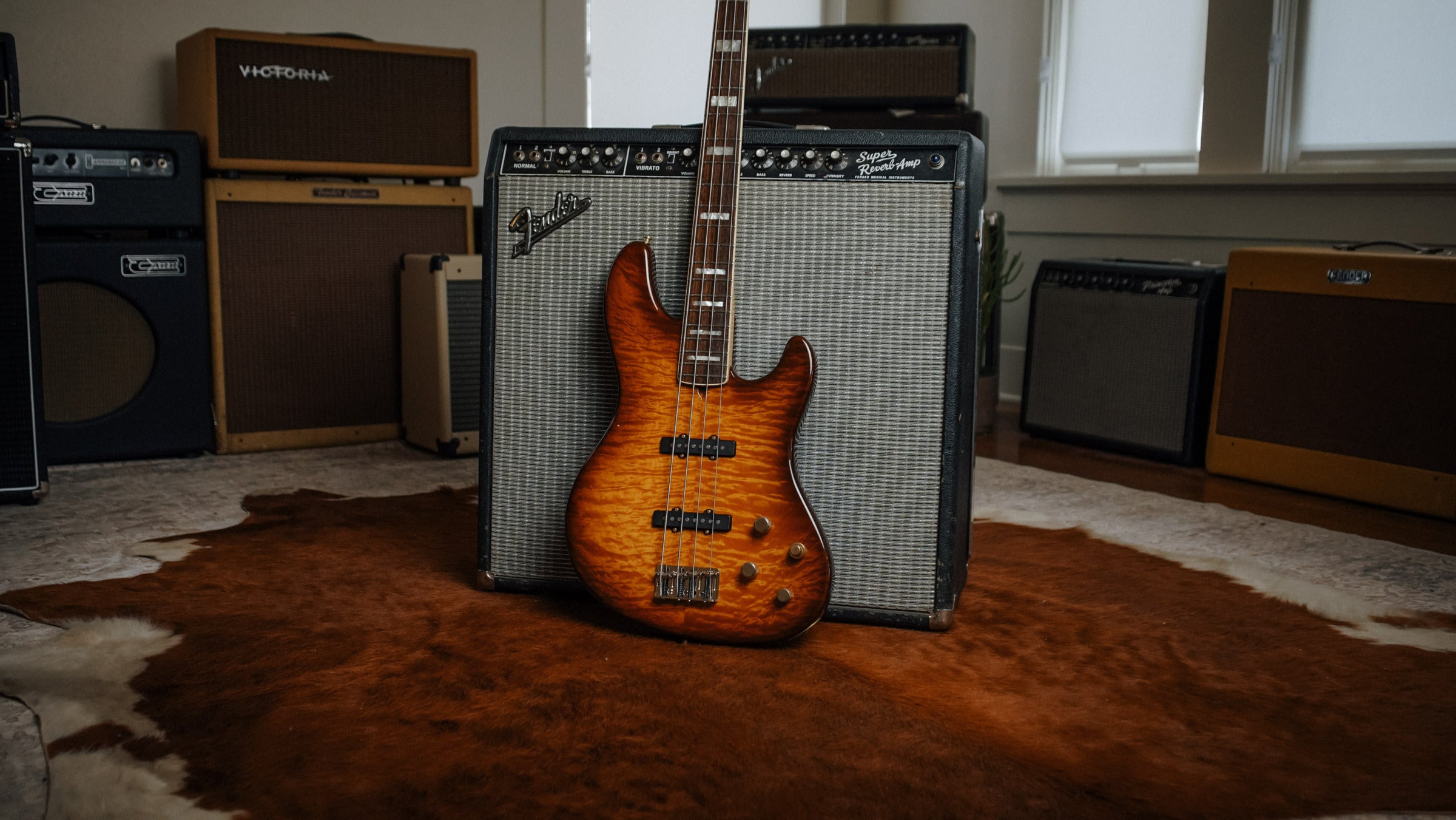 Fender American Deluxe Jazz Bass Quilted Maple Top - 2004