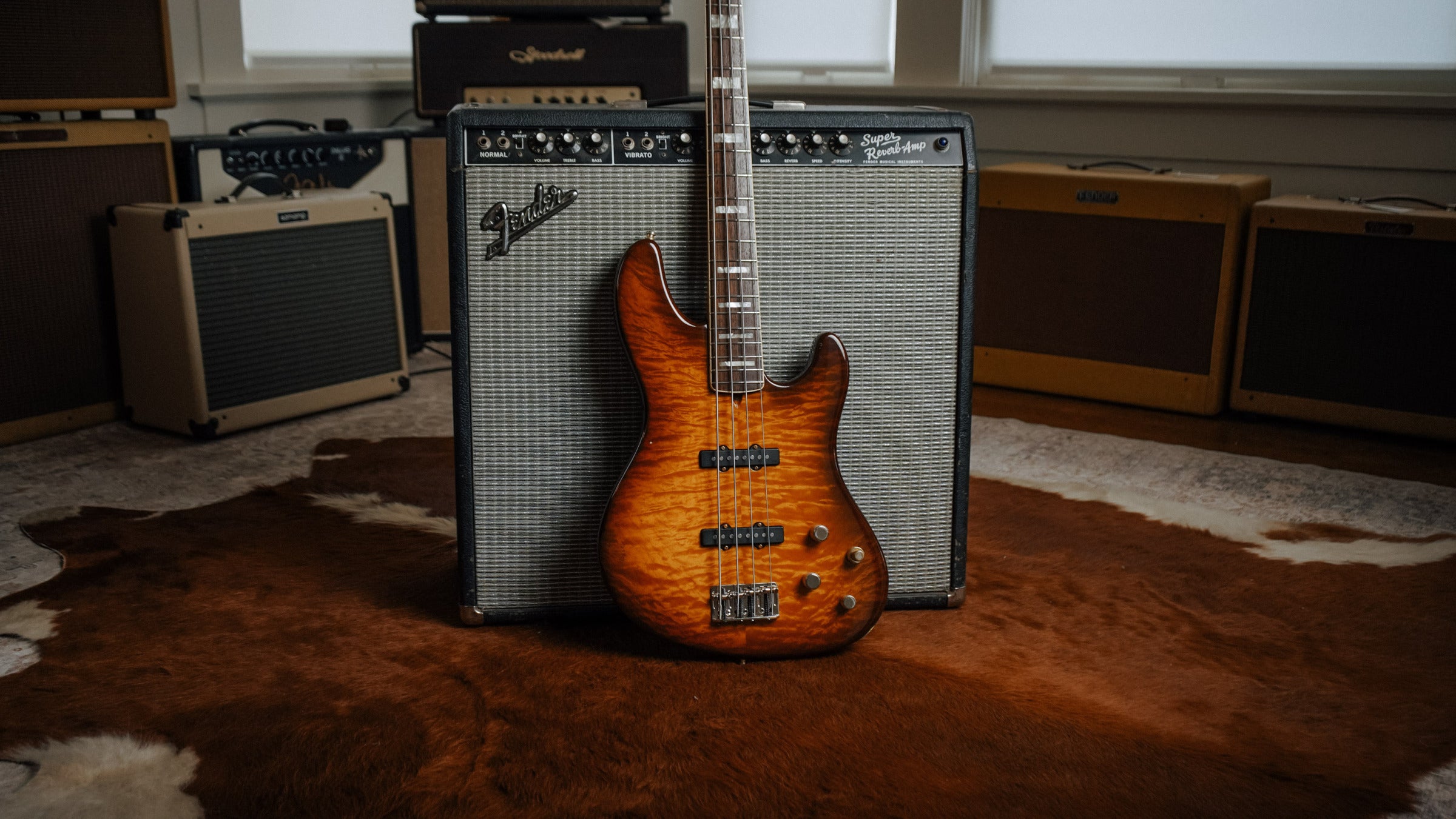 Fender American Deluxe Jazz Bass Quilted Maple Top - 2004