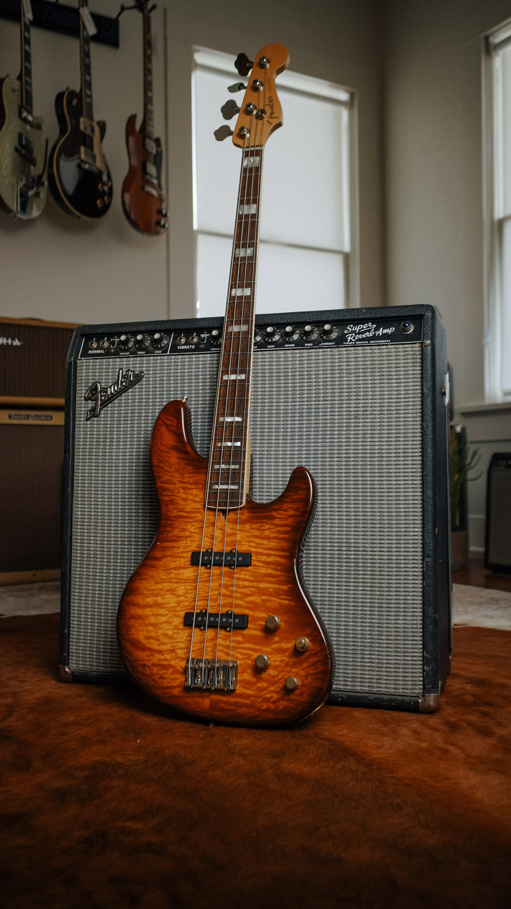 Fender American Deluxe Jazz Bass Quilted Maple Top - 2004