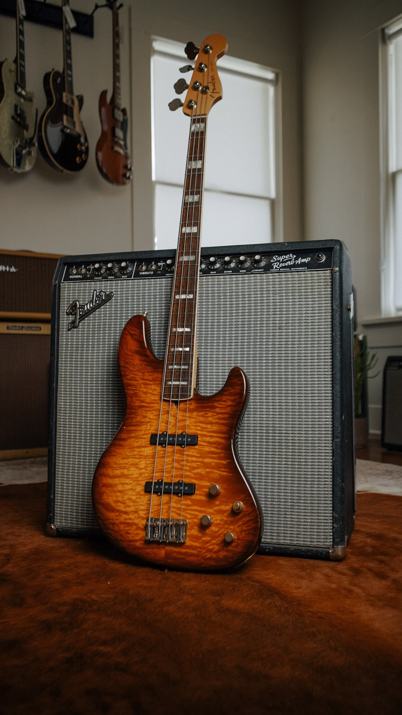 Fender American Deluxe Jazz Bass Quilted Maple Top - 2004