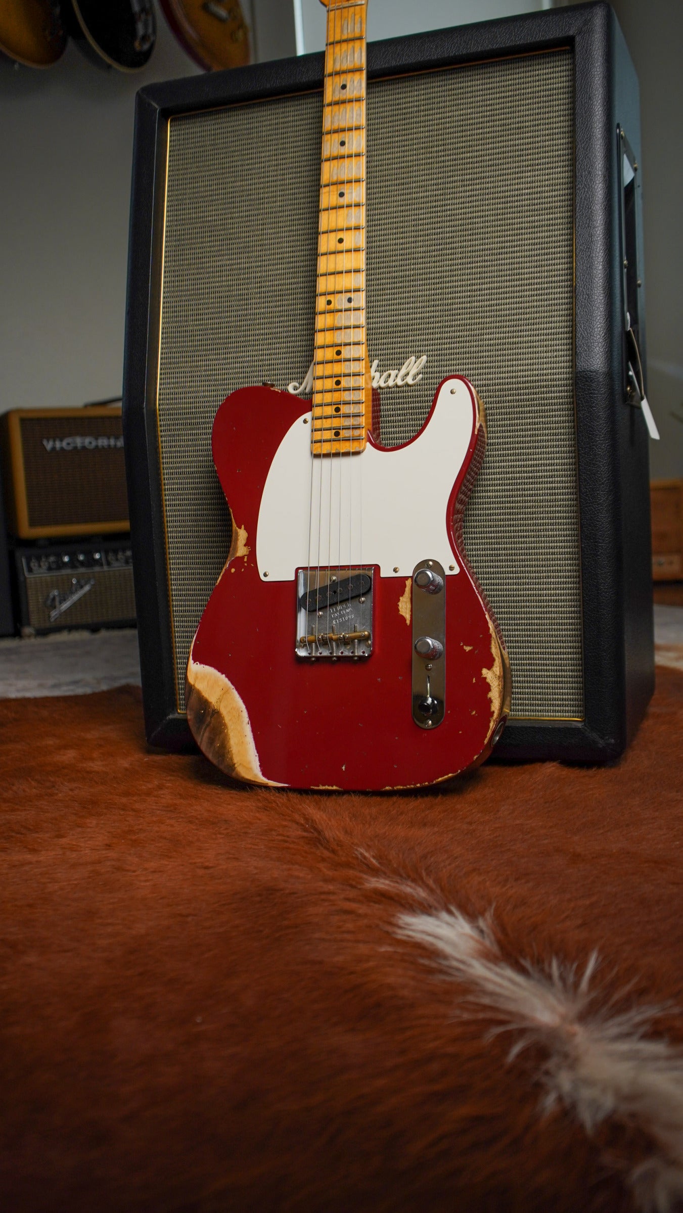 Fender Custom Shop Limited Edition Reverse Esquire Heavy Relic in Cimarron Red - 2023