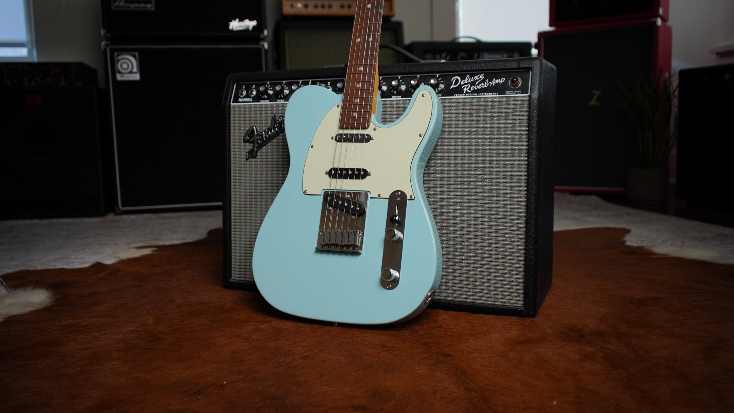 Fender Deluxe Nashville Telecaster in Daphne Blue with Fralin Steele Pole '42 Pickups - 2020