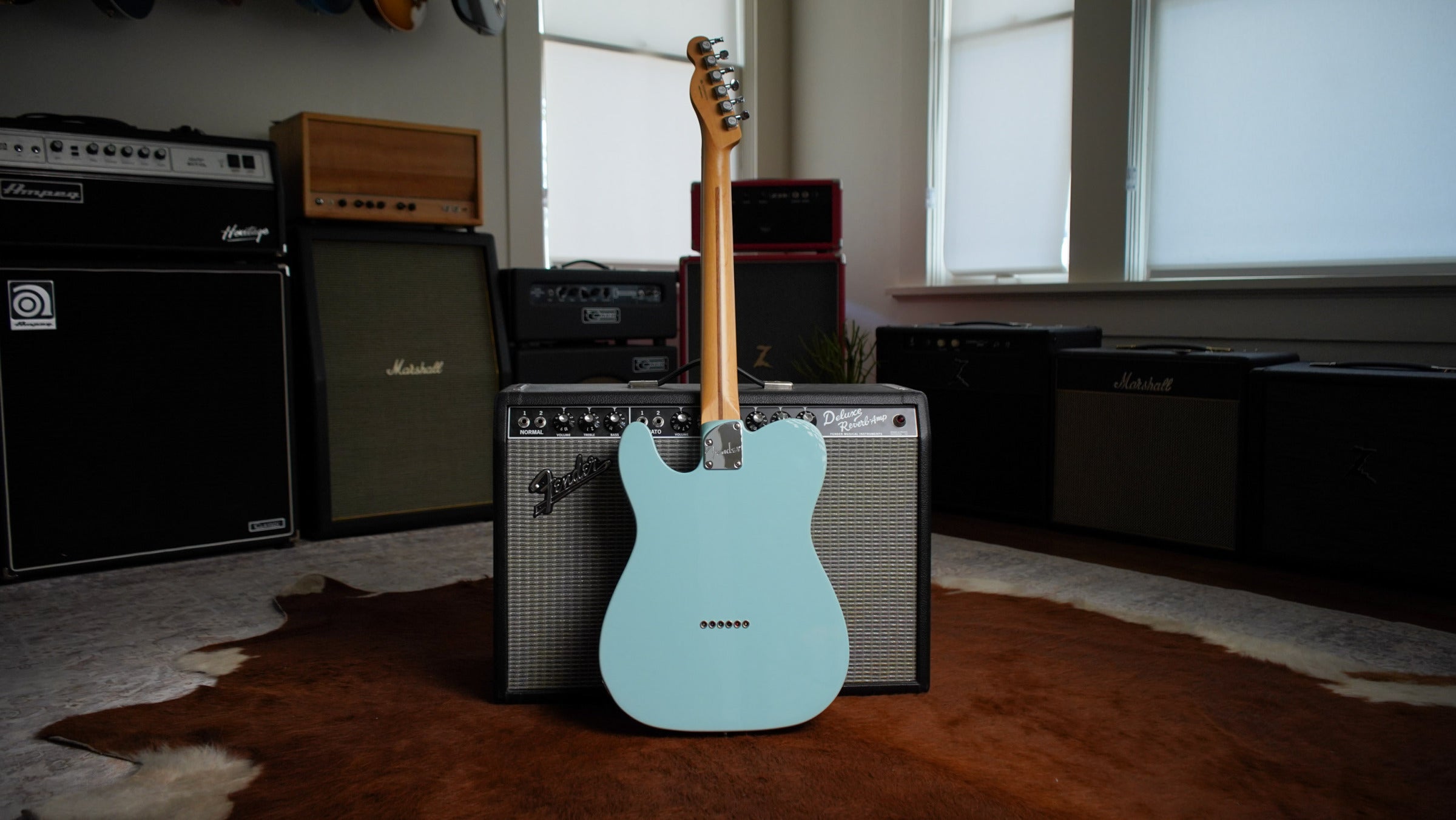 Fender Deluxe Nashville Telecaster in Daphne Blue with Fralin Steele Pole '42 Pickups - 2020