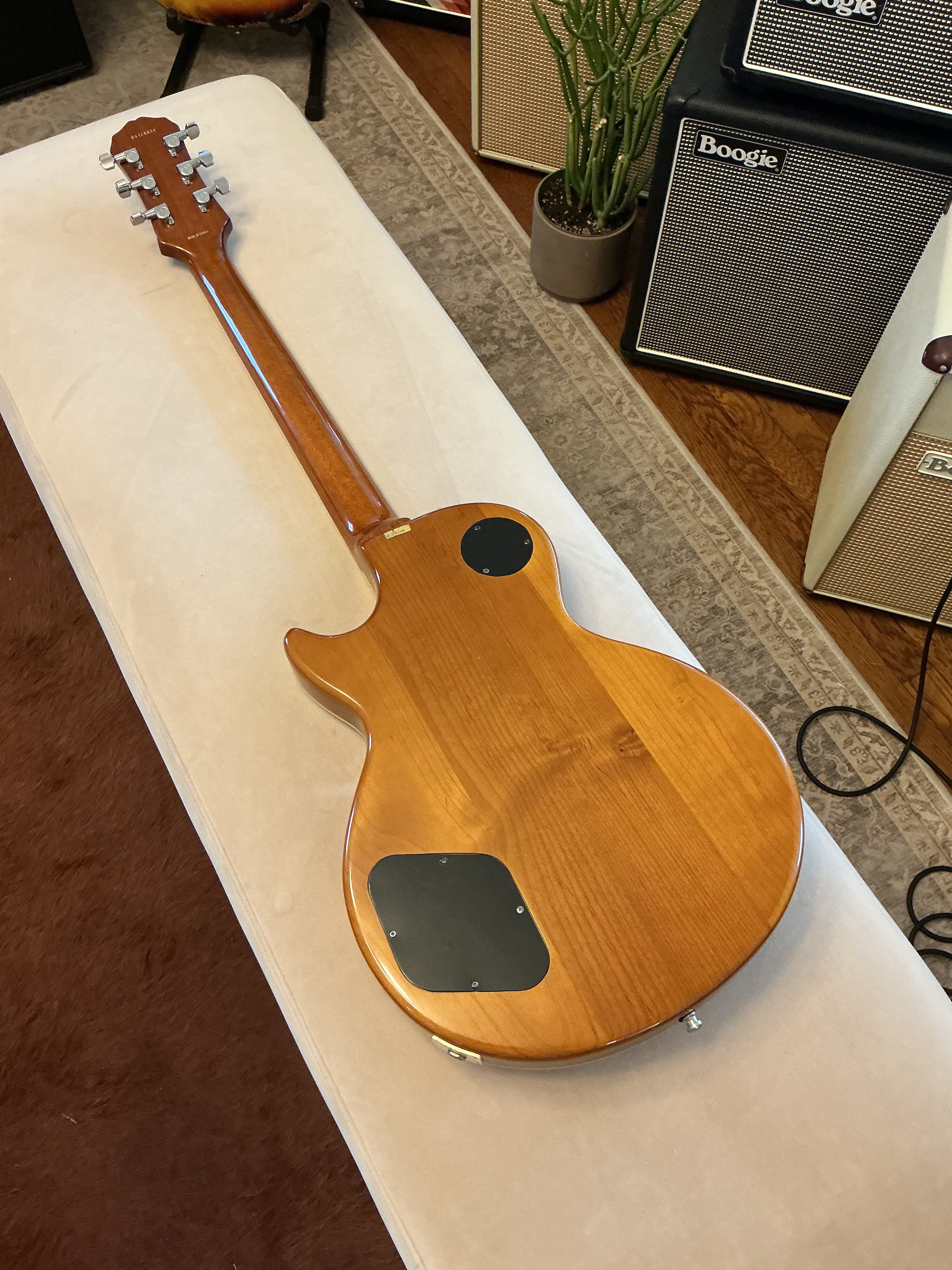 Epiphone Les Paul with Birdseye Maple Top in Custom Orange Crush Finish - 90’s