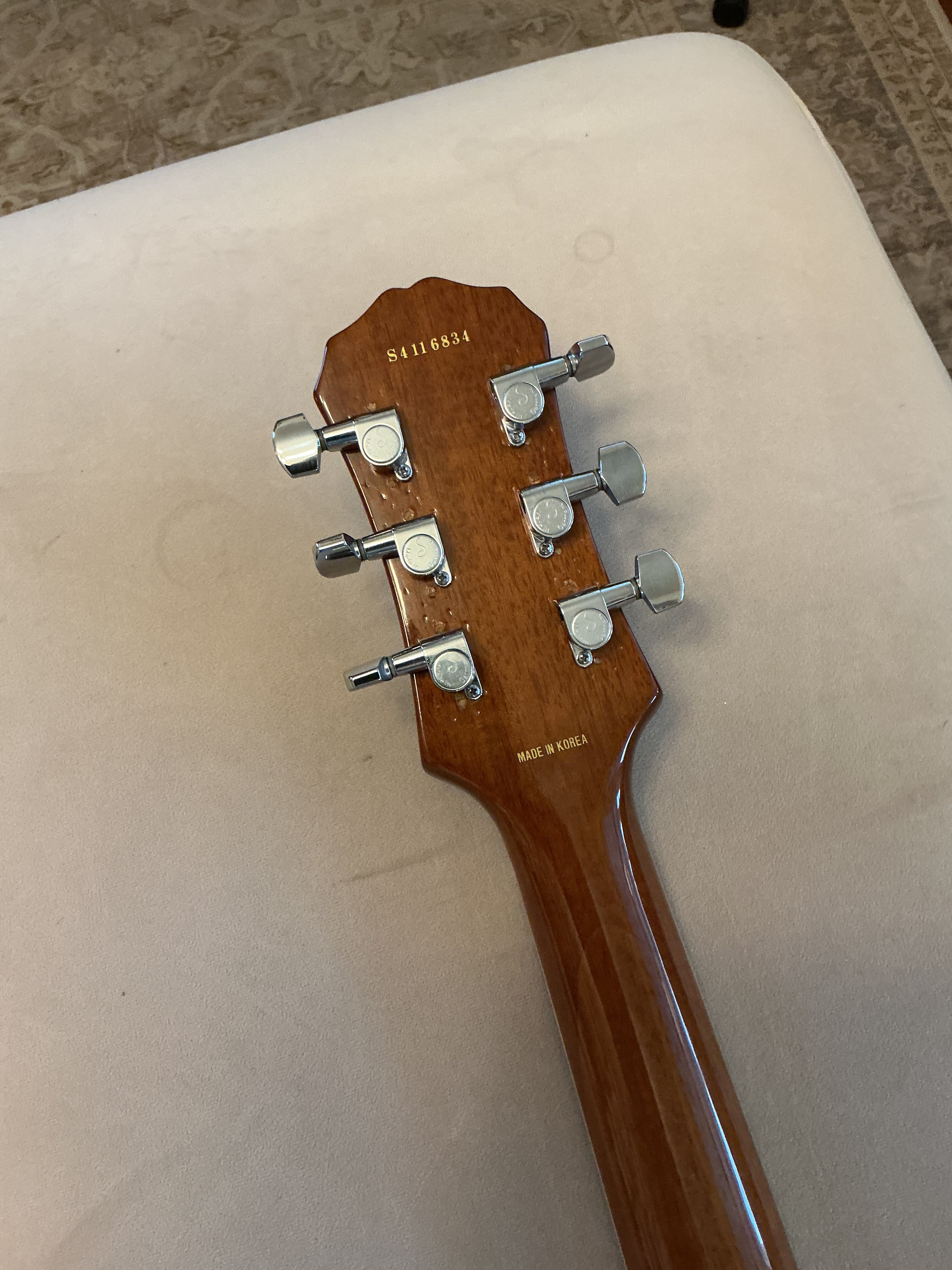 Epiphone Les Paul with Birdseye Maple Top in Custom Orange Crush Finish - 90’s